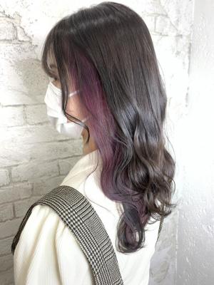 インナーカラーパープル10代20代11000円