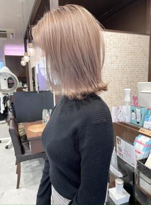 ★女性感多めのミルクティーベージュBob★