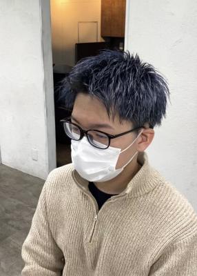 ネイビー/ダブルカラー/ブリーチ/￥21560