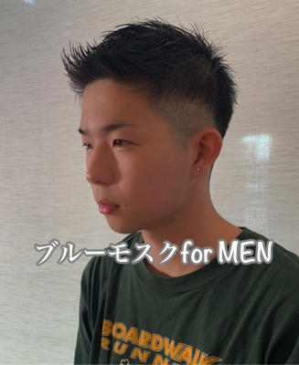フェードカット+マーブ