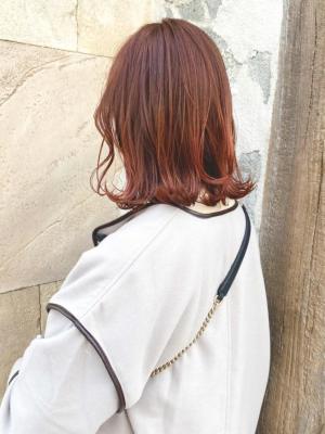 【151e_戸塚】*外ハネカールボブ+オレンジベージュ*