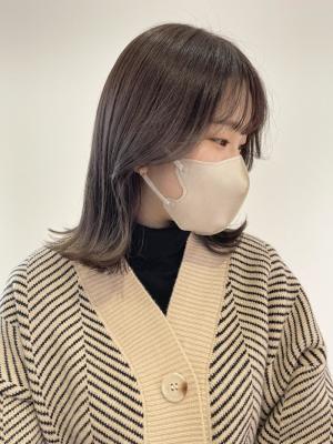 【 YOKE 】ラベンダーベージュエギョモリくびれヘア