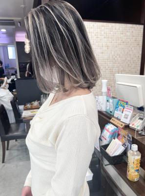 ★ホワイト系バレイヤージュデザイン★