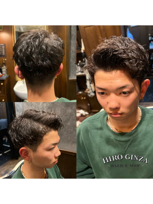 王道パーマスタイル