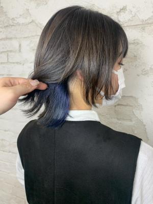 ウルフインナーカラー10代20代11000円
