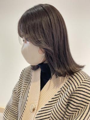 【 YOKE 】ラベンダーベージュエギョモリくびれヘア