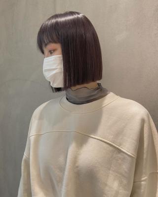 【YOKE】ワンレンボブぱっつんボブ切りっぱなしボブ