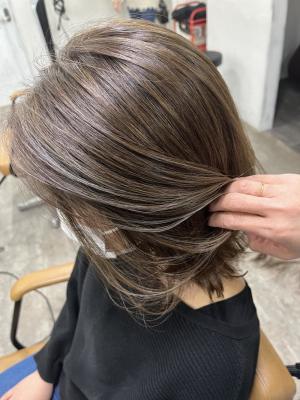 白髪ぼかしハイライト20代30代40代￥15400