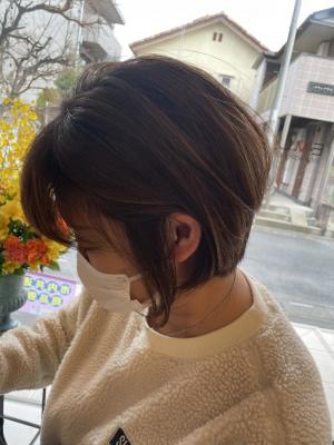 甘すぎない前下がりショート