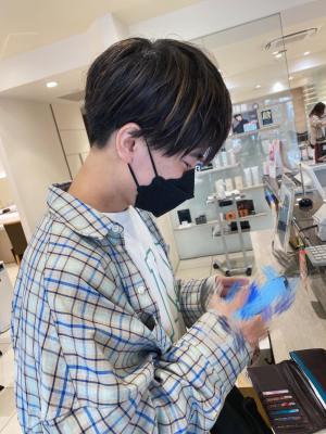 メンズハイライトカラー