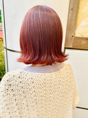 【Reir下北沢】*外ハネボブ+スカーレットオレンジ* 【Reir下北沢】*外ハネボブ+スカーレットオレンジ*のイメージ画像
