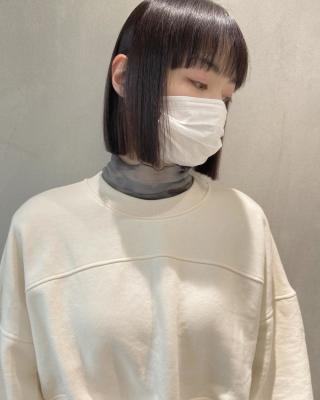 【YOKE】ワンレンボブぱっつんボブ切りっぱなし
