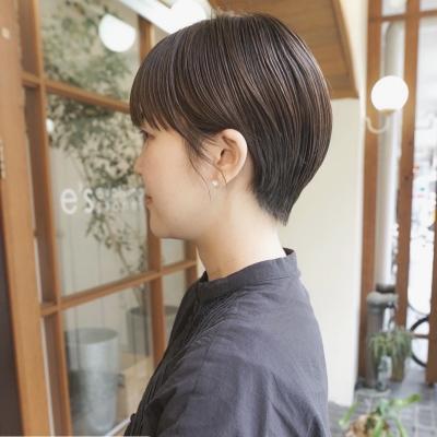 《e's中目黒美容室》　ナチュラルな丸みショート【佐久間】
