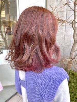 ピンクonピンクインナーカラー