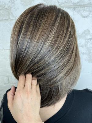 白髪ぼかしハイライト20代30代40代￥15400