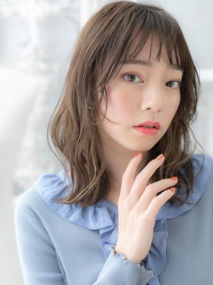 シースルーバング濡れ髪小顔バレイヤージュ アッシュミルクティ シースルーバング濡れ髪小顔バレイヤージュ アッシュミルクティ