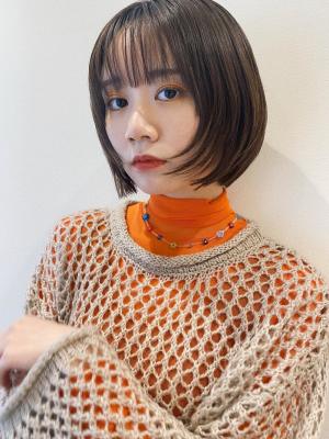 小顔レイヤーボブ