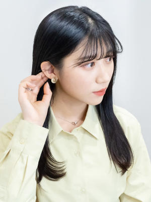 黒髪シースルーハ?ンク?