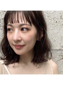 【W-ワット-新宿店 】ゆるふわスタイル♪ミディアムボブ