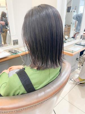 肩につくボブ 外ハネスタイル【横浜】