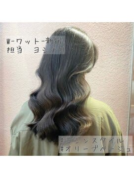 Wワット原宿＊韓国レイヤー×オリーブベージュ○