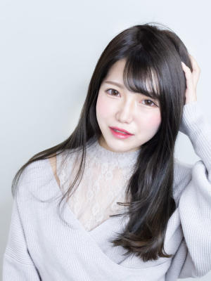 黒髪ロングストレート