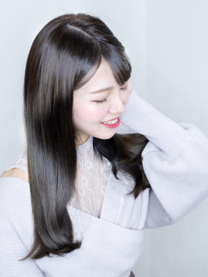 黒髪ロングストレート