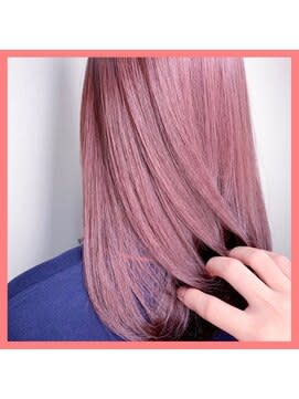【W-ワット-原宿店】＊ピンクスタイルさら艶ストレート＊