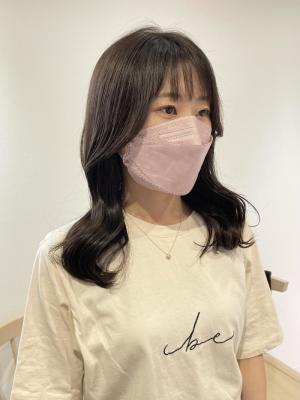【 YOKE 】ラベージュくびれヘアミディアム韓国