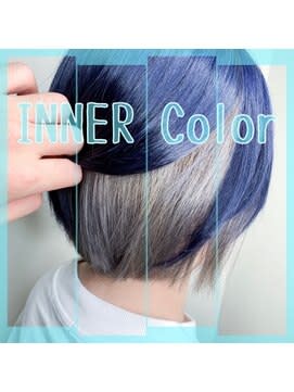 【W-ワット-原宿】＊ブルー×グレー☆マニッシュショート＊