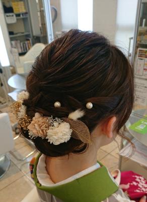 お着物ヘアスタイル