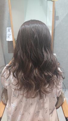 ゆるふわロング×ラベンダーグレージュ☆