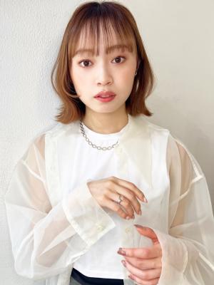 【山田】ミルクティーベージュマッシュくびれウルフy320