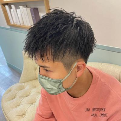 直毛メンズツーブロック☆stylistゆか 直毛メンズツーブロック☆stylistゆかのイメージ画像
