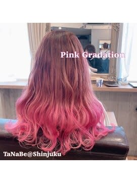 ピンクグラデーション..○ W-ワット-原宿店
