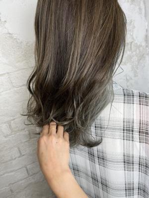 白髪ぼかしハイライト20代30代40代￥15400