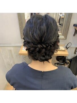 【W-ワット-原宿店】/結婚式ヘアセット/アップスタイル