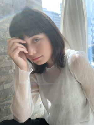 30代40代大人かわいいミディアムヘア