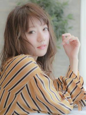 30代40代◎レイヤー小顔フェザーロング×ジグザグバング3D 30代40代◎レイヤー小顔フェザーロング×ジグザグバング3D