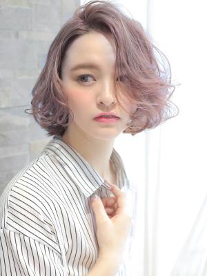 かきあげ外人風ボブ