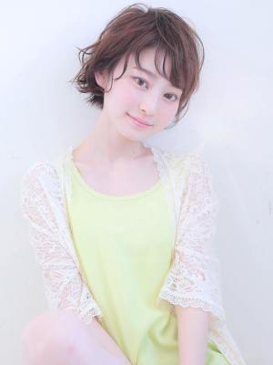 愛されショート★軽ふわウェーブ