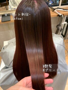 【W-ワット-原宿店】髪質改善艶々ピンクブラウン♪