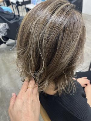 白髪ぼかしハイライト20代30代40代￥15400