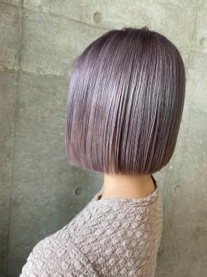 ボブ×ラベンダーシルバー