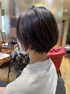 西梅田/ボブ/グレーベージュ/白髪ぼかし【Attirer越智 西梅田/ボブ/グレーベージュ/白髪ぼかし【Attirer越智
