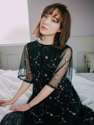 大人可愛いゆるっとボブ