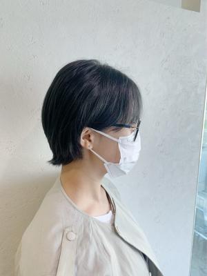 ◇ボブルフ×ブルーブラック×透明感カラー