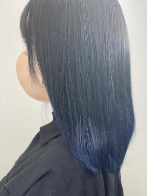 【ブリーチ】【ブルー】【グラデーションカラー】
