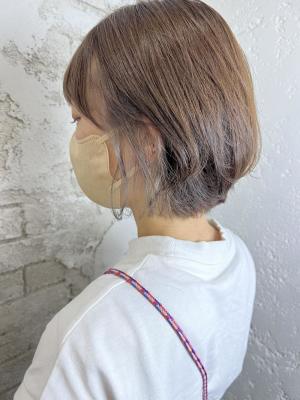 インナーカラーグレージュ10代20代11000円
