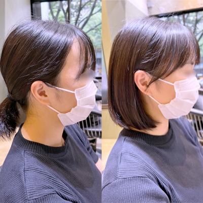 こめかみ隠し　サイドバング
